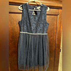 Speechless kids navy blue dress